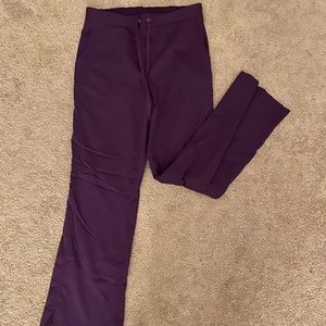 Dark purple scrub pants